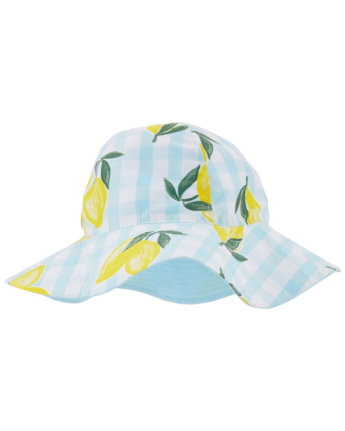 

Двусторонняя шляпа от солнца Lemon Gingham для малышей Carter's, синий/желтый