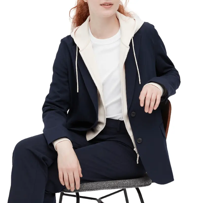 

Пиджак Uniqlo Relaxed fit tailored, темно-синий