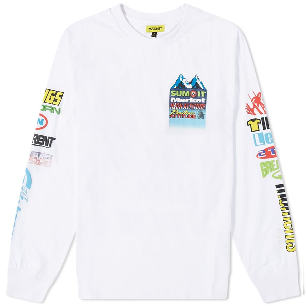 

Футболка MARKET Slopes Up Long Sleeve Tee, Серый