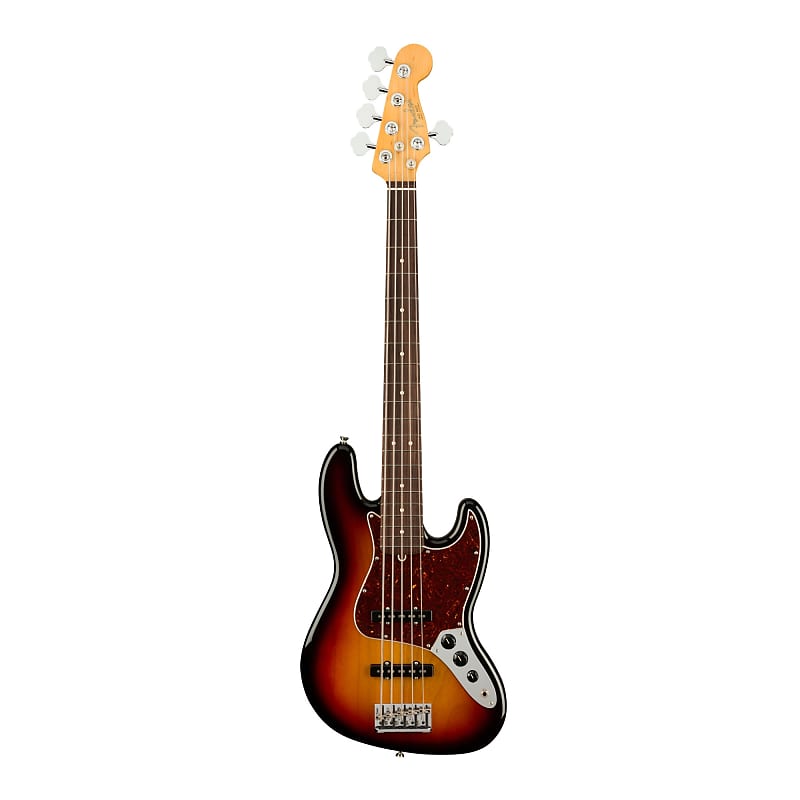 Fender American Professional II 5-String Jazz Bass V (правша, накладка на гриф из палисандра, 3 цвета Sunburst) Fender American Professional II 5-String Jazz Bass V (3-Color Sunburst) электрогитара fender american vintage ii 1961 stratocaster 3 color sunburst lefty