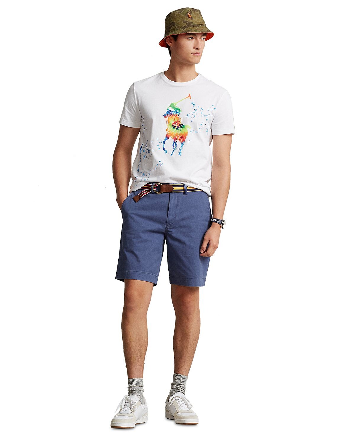 

Мужские эластичные шорты классической посадки 9 дюймов Polo Ralph Lauren, мульти
