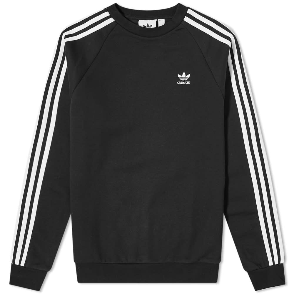 

Толстовка Adidas 3 Stripe Crew Sweat, черный