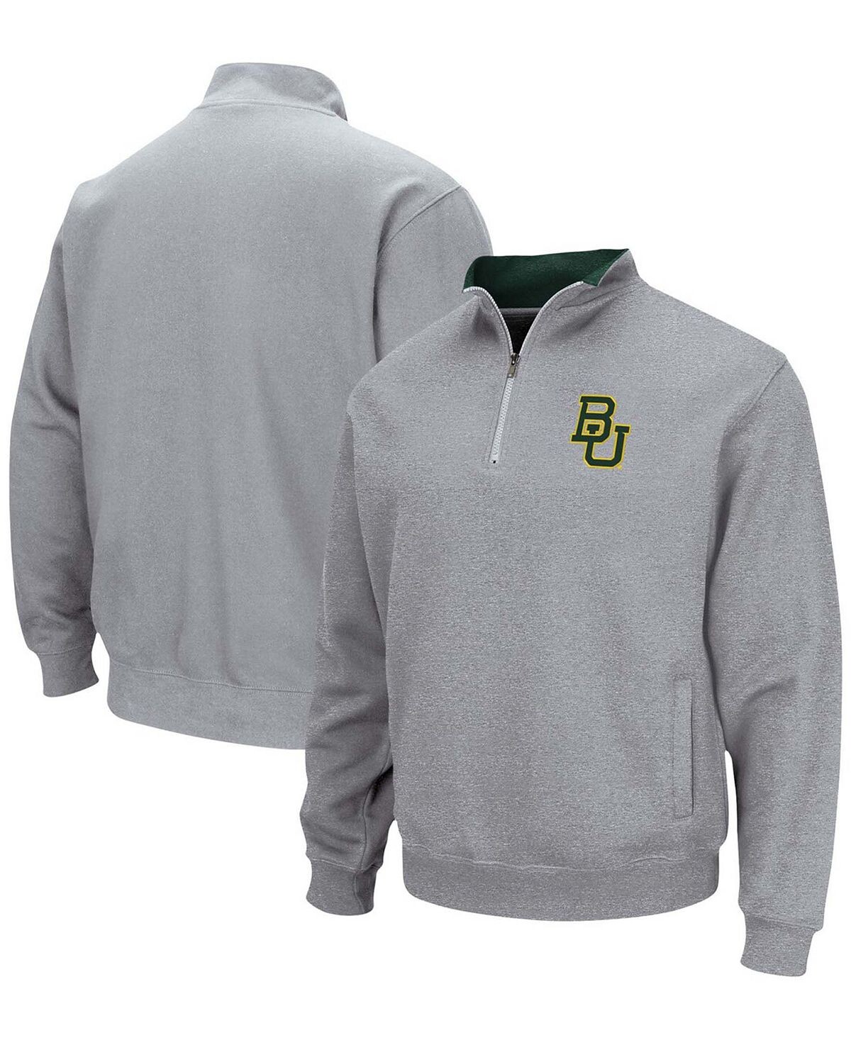 

Мужская серая куртка baylor bears tortugas team logo с молнией на четверть с меланжевым принтом Colosseum, мульти