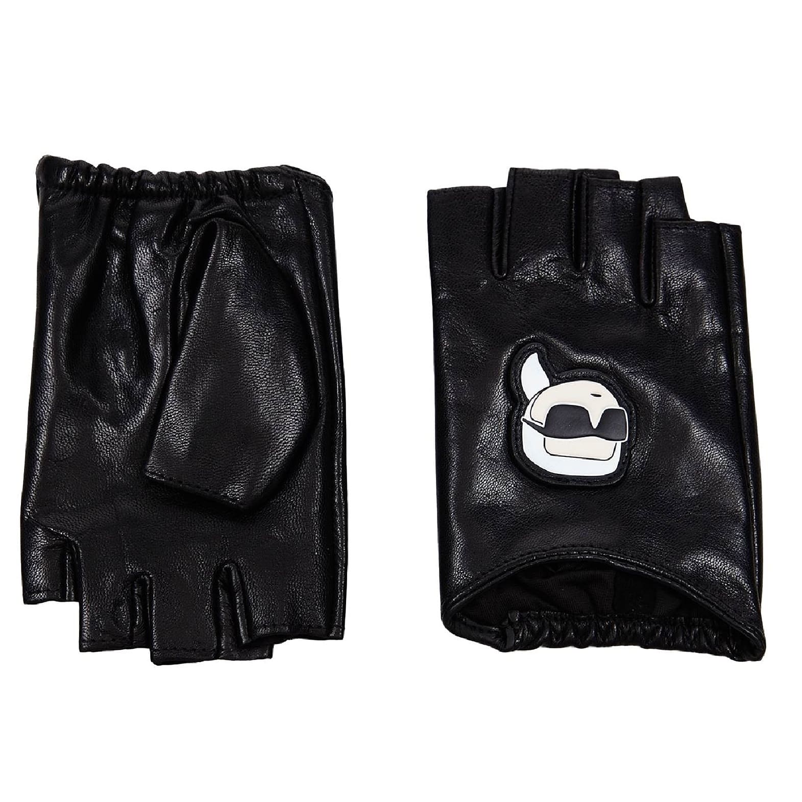 цена Перчатки без пальцев Karl Lagerfeld K/ikonik 2.0, черный