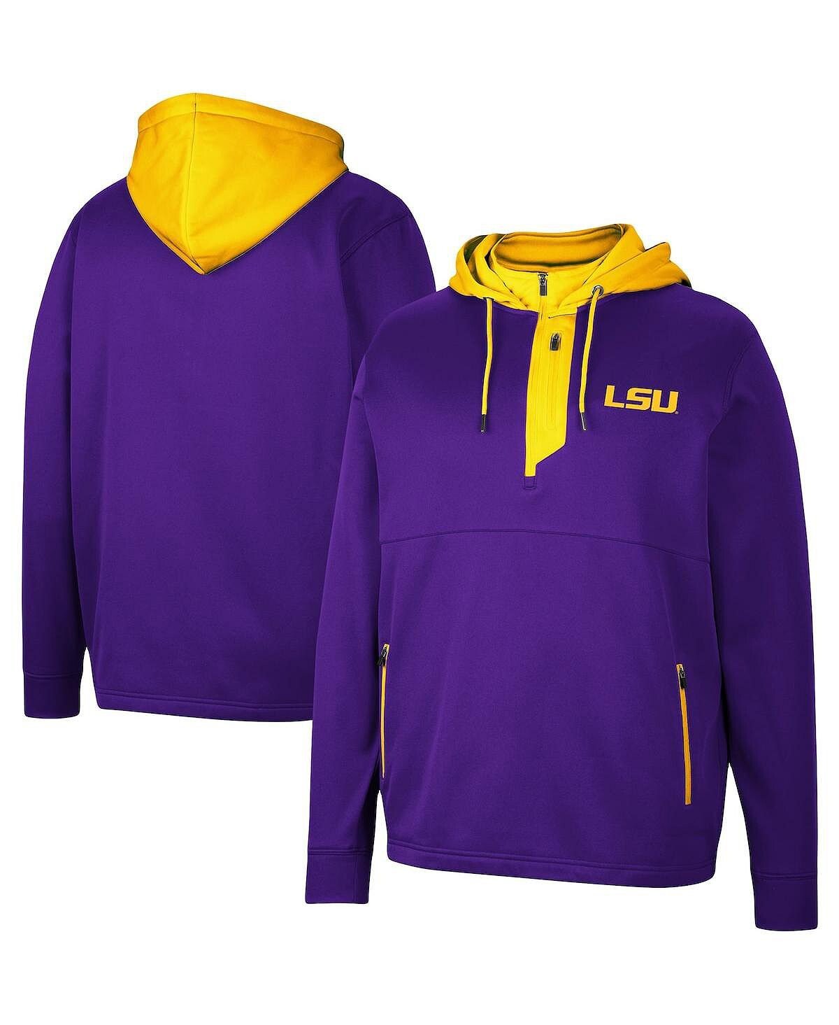 

Мужская фиолетовая худи lsu tigers luge 3.0 с молнией на четверть Colosseum, фиолетовый