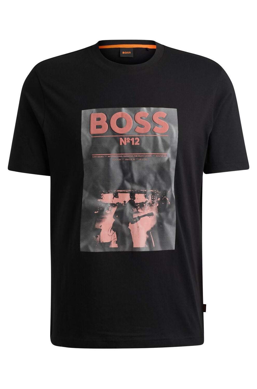 

Футболка Boss Regular-fit In Cotton With Seasonal Artwork, черный