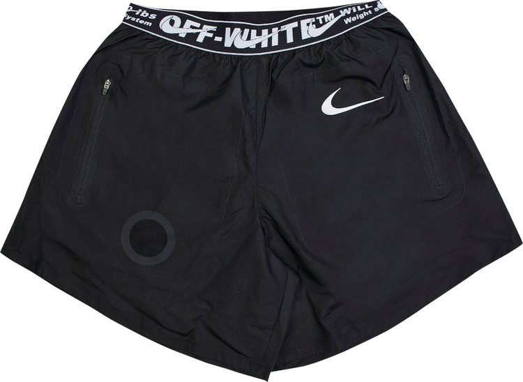 Шорты Nike x Off-White Running Shorts 'Black', черный