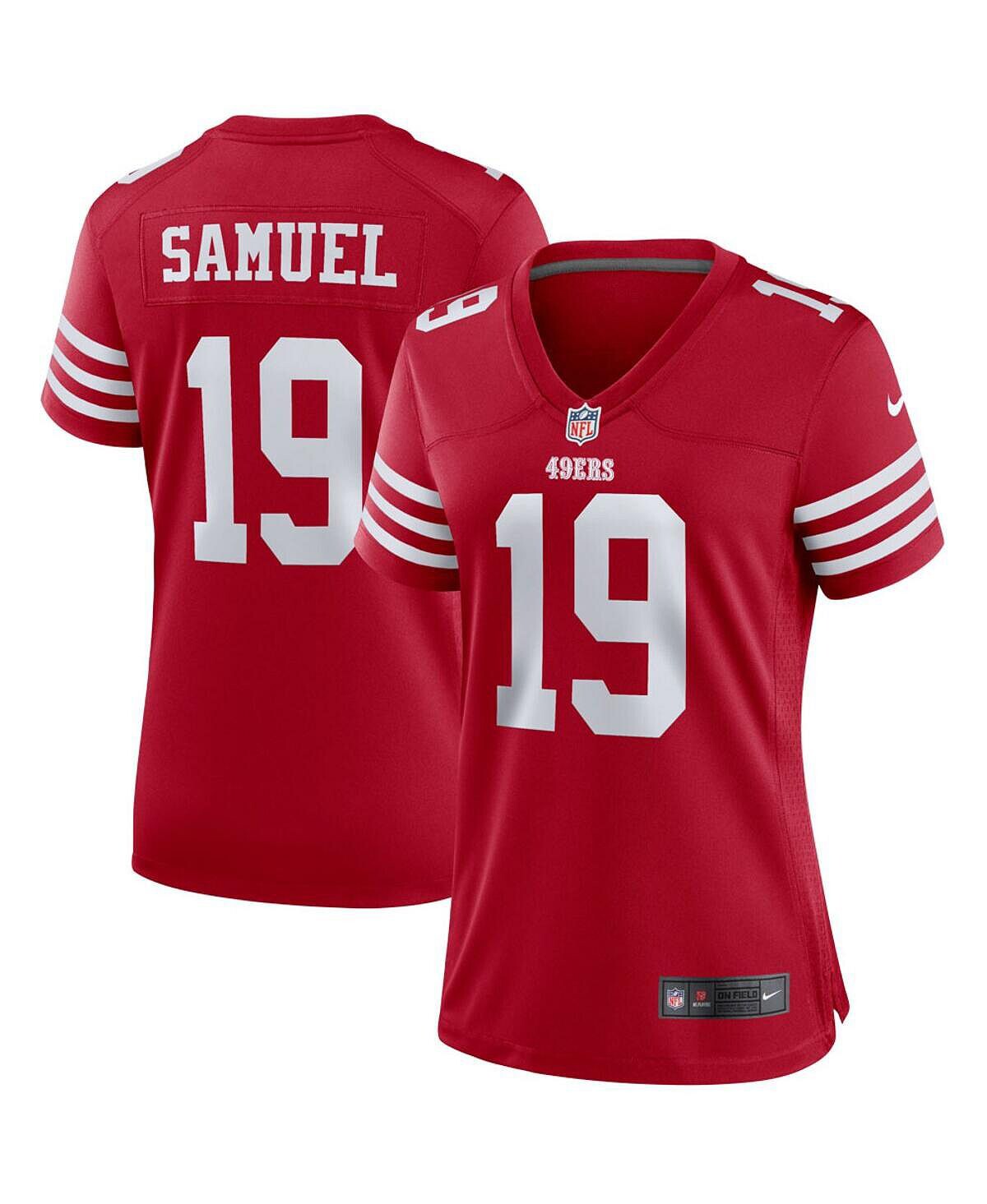 

Женское игровое джерси deebo samuel scarlet san francisco 49ers player game Nike, Красный