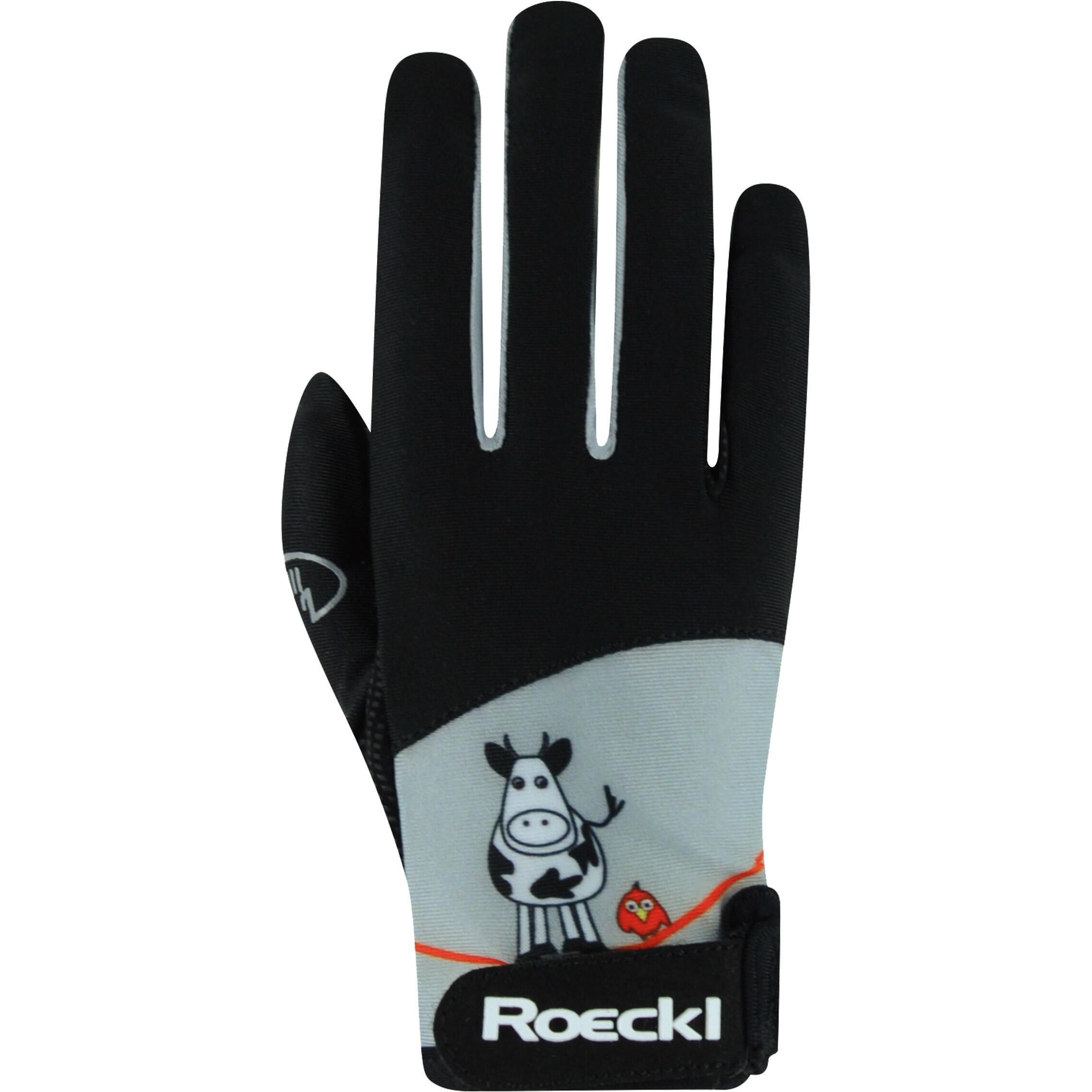 Перчатки Roeckl KANSAS для верховой езды, черный перчатки для верховой езды miami roeckl черный