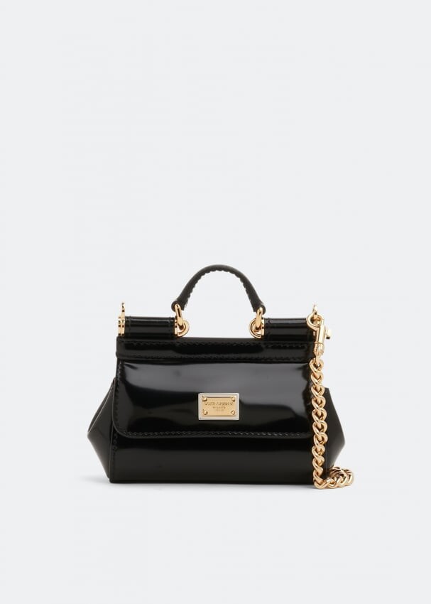 

Сумка кросс-боди DOLCE&GABBANA Sicily micro crossbody bag, черный