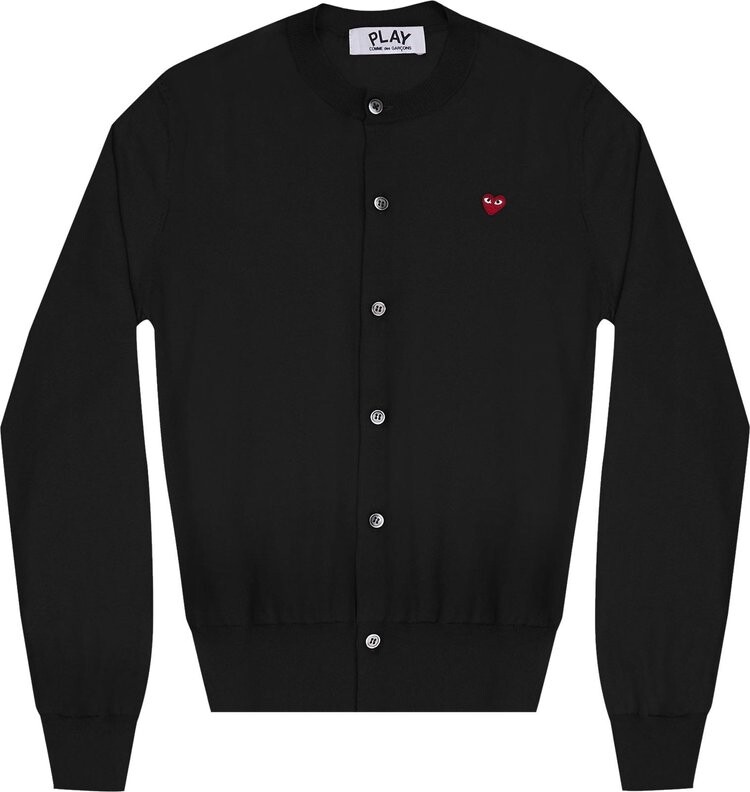 

Кардиган Comme des Garçons PLAY Small Heart Cardigan 'Black', черный