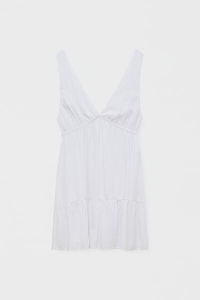 

Короткое платье на широких бретелях PULL&BEAR