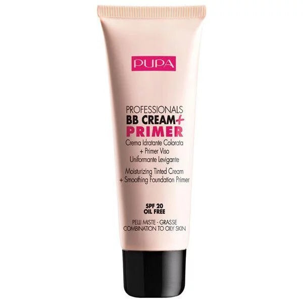 

Pupa Milano Professionals BB Cream & Primer ВВ крем SPF20 + база под макияж для комбинированной и жирной кожи 001 Нюдовый 50мл