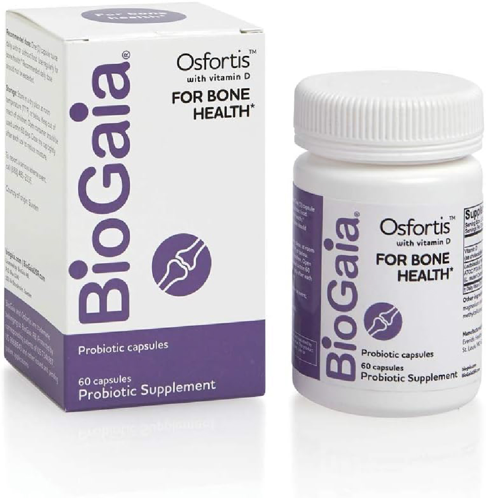 Пробиотик для укрепления костей BioGaia Osfortis Women’s Probiotic for Strong Bones Immune, 60 капсул пробиотик для десен и зубов biogaia мята 30 пастилок