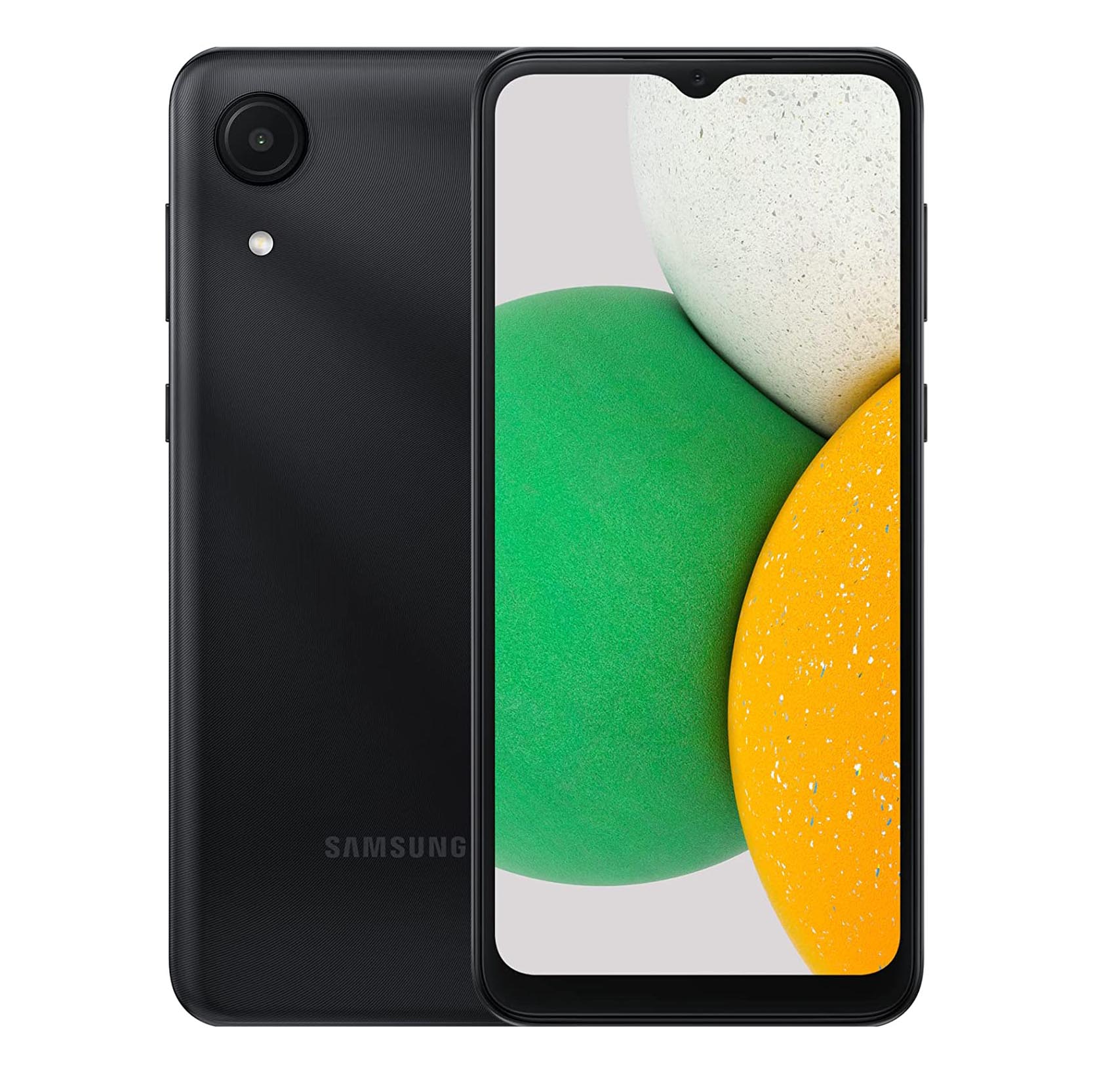 Смартфон Samsung Galaxy A03 Core 2/32Гб, черный матовый чехол hockey w для samsung galaxy a03 core самсунг а03 кор с 3d эффектом черный