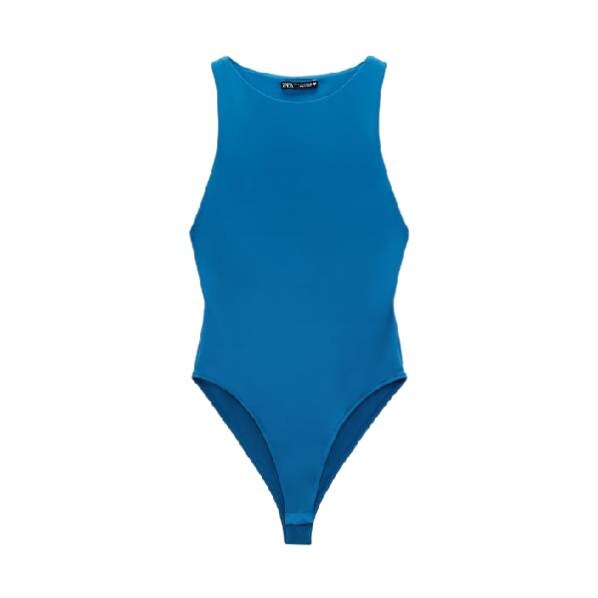 

Боди Zara Halter Neck, синий