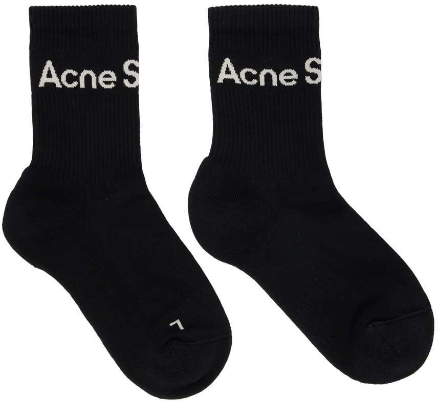 

Черные носки с логотипом Acne Studios