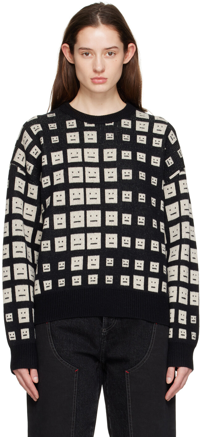 

Черный свитер с круглым вырезом Acne Studios