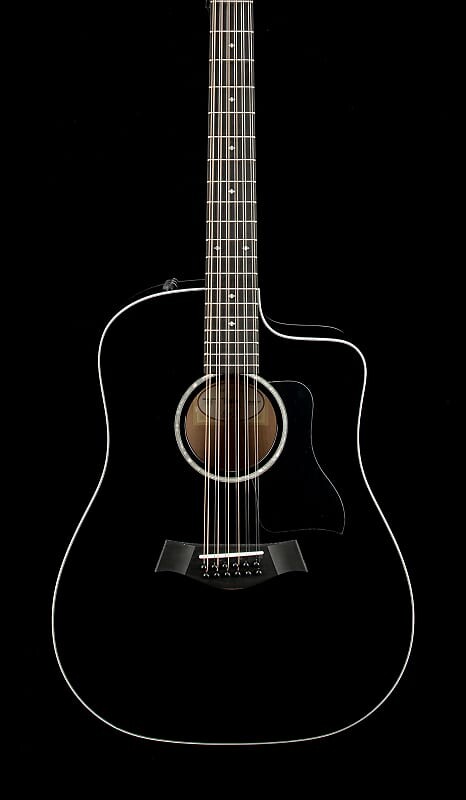 

Гитара Taylor 250ce-BLK DLX #32177, чёрный