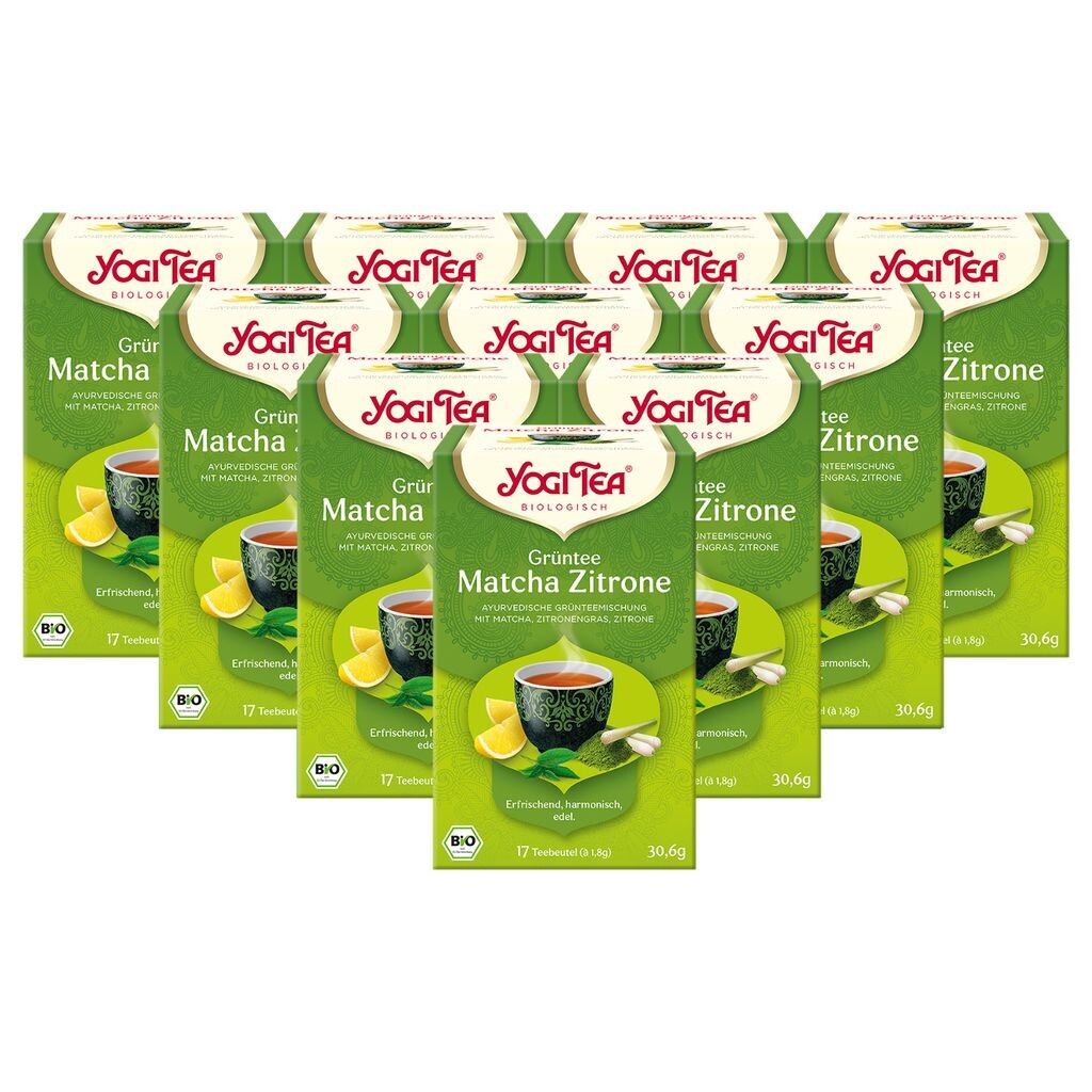 

10xYOGI TEA зеленый чай матча с лимоном | 10x30,6 г