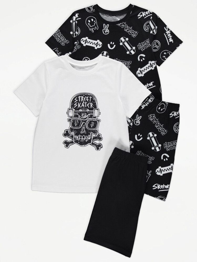 

Набор из 2 коротких пижам Skull Street Skater George.
