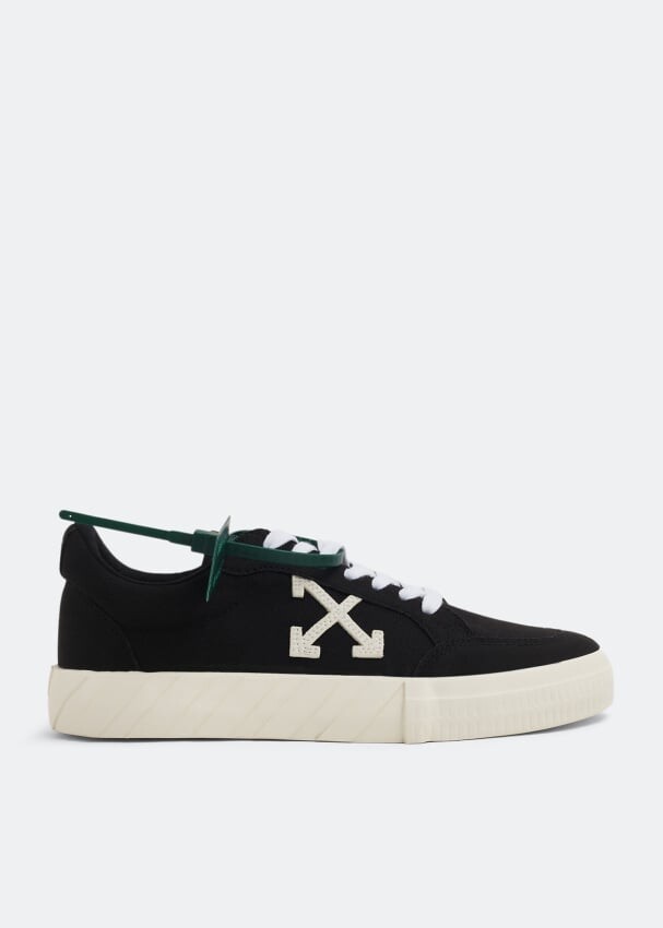 

Кроссовки OFF-WHITE Low Vulcanised sneakers, черный