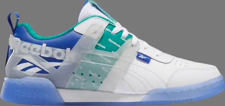 

Кроссовки workout plus ati 'white humble blue' Reebok, белый