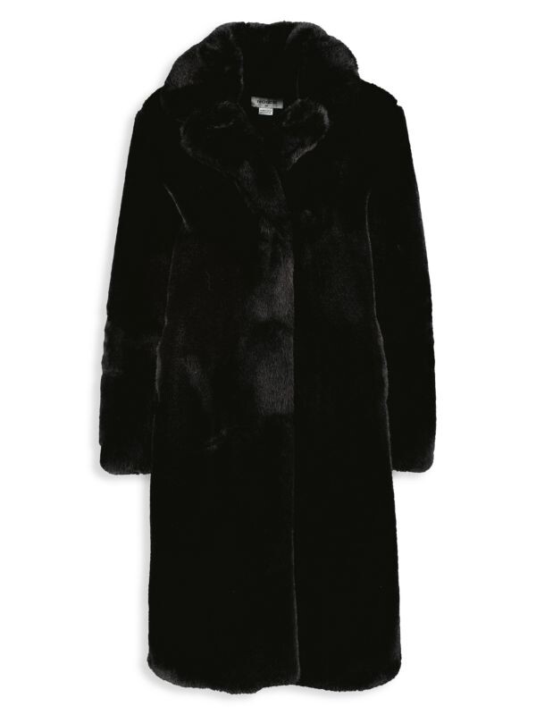

Удлиненная шуба из искусственного меха savannah NOIZE Black, Черный