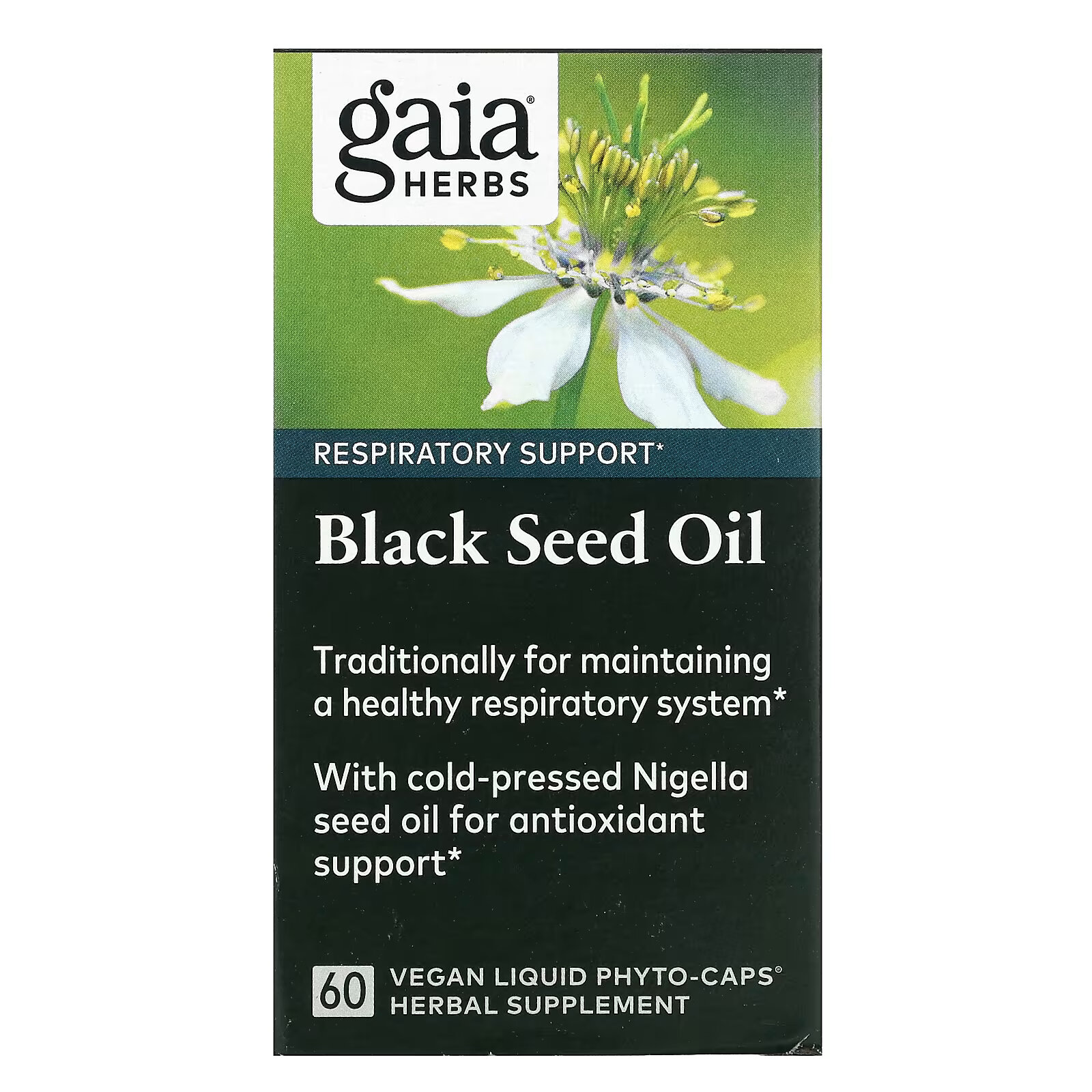 Gaia Herbs, масло черного тмина, 60 веганских капсул Liquid Phyto-Caps gaia herbs листья оливы 60 веганских капсул liquid phyto caps