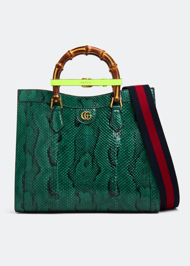 Сумка-тоут GUCCI Diana medium tote bag, зеленый сумка тоут gucci diana small tote bag синий