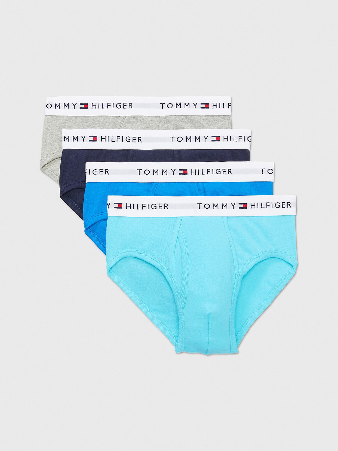 

Набор трусов Tommy Hilfiger Cotton Classics, 4 предмета, голубой/тёмно-синий/серый