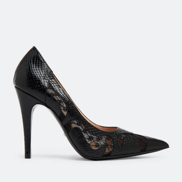 

Туфли Gucci Python print, черный