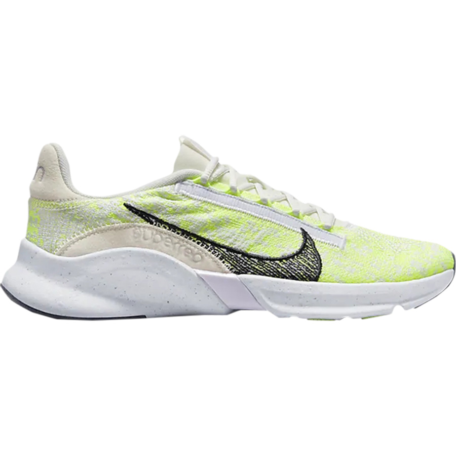 Кроссовки Nike Wmns SuperRep Go 3 Flyknit Next Nature, белый/светло-зеленый/мультиколор цена и фото