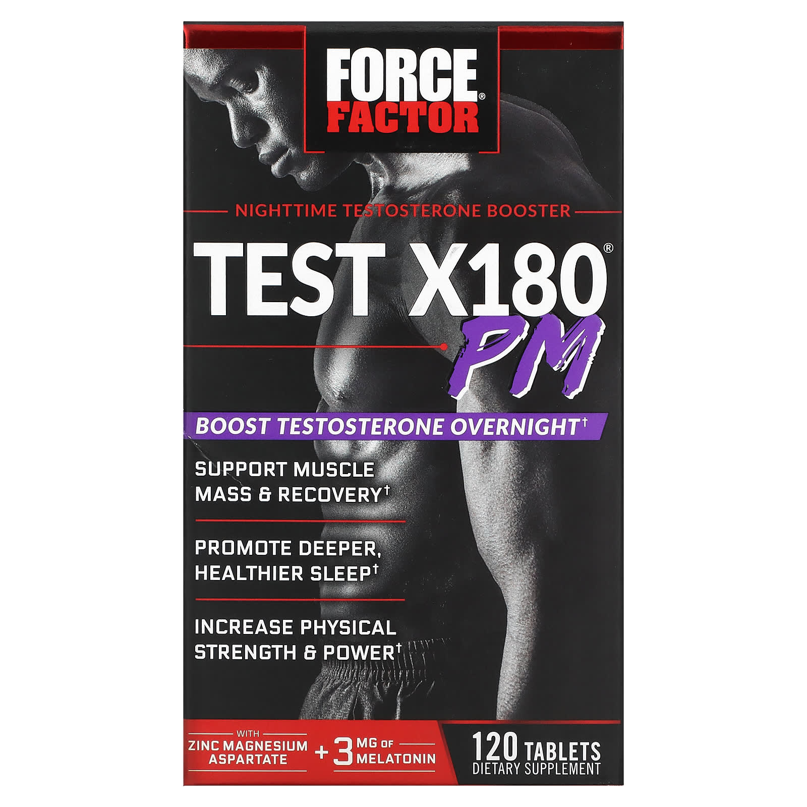 Ночной Бустер Тестостерона Force Factor, 120 таблеток элитный бустер тестостерона force factor 45 таблеток