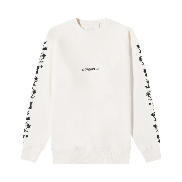 

Толстовка Givenchy Classic Fit Print Sweatshirt With Cut 'Ivory', белый