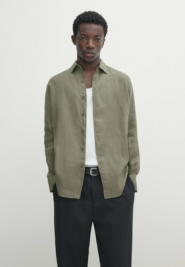 

Рубашка Massimo Dutti, цвет green