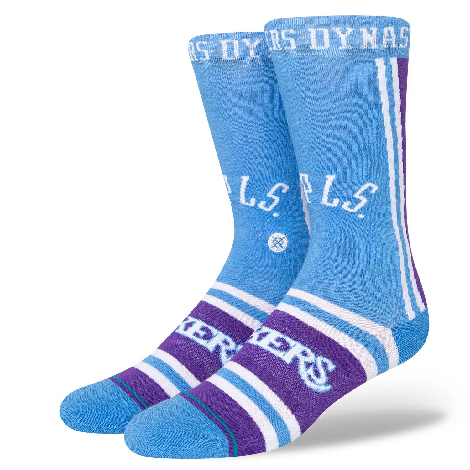Мужские голубые носки для экипажа Los Angeles Lakers City Edition 2021/22 Stance