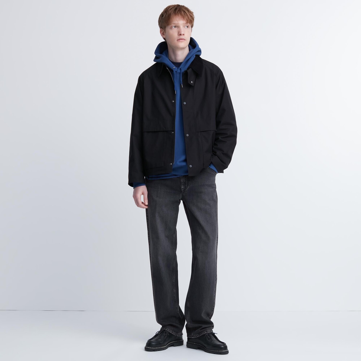 

Джинсы широкого кроя Uniqlo, серый
