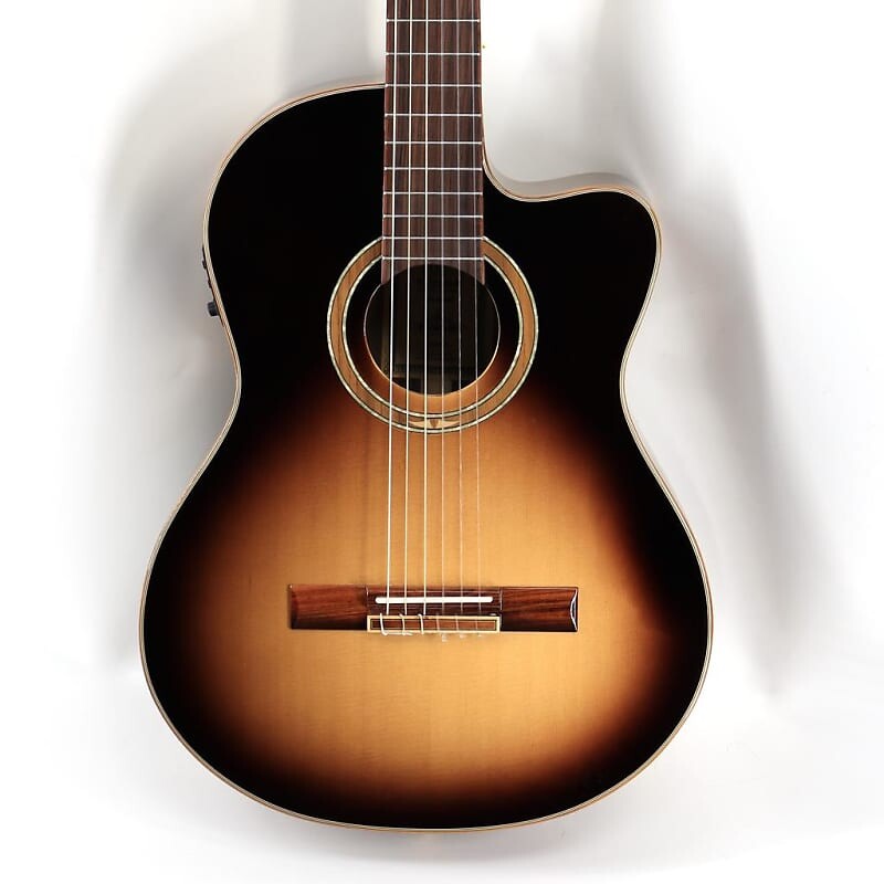 Акустическая гитара Ortega RCE158SN-TSB - Solid Top Acoustic/Electric Nylon String Guitar - Performer Series - w/ Bag