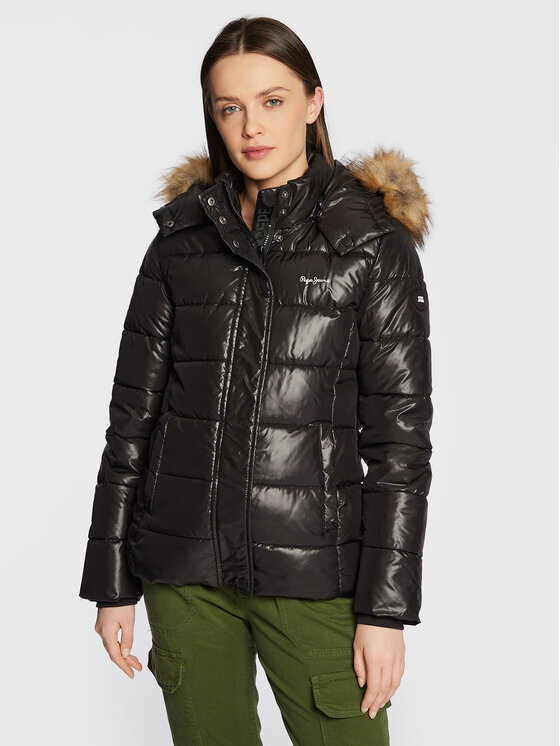 

Пуховик стандартного кроя Pepe Jeans, черный
