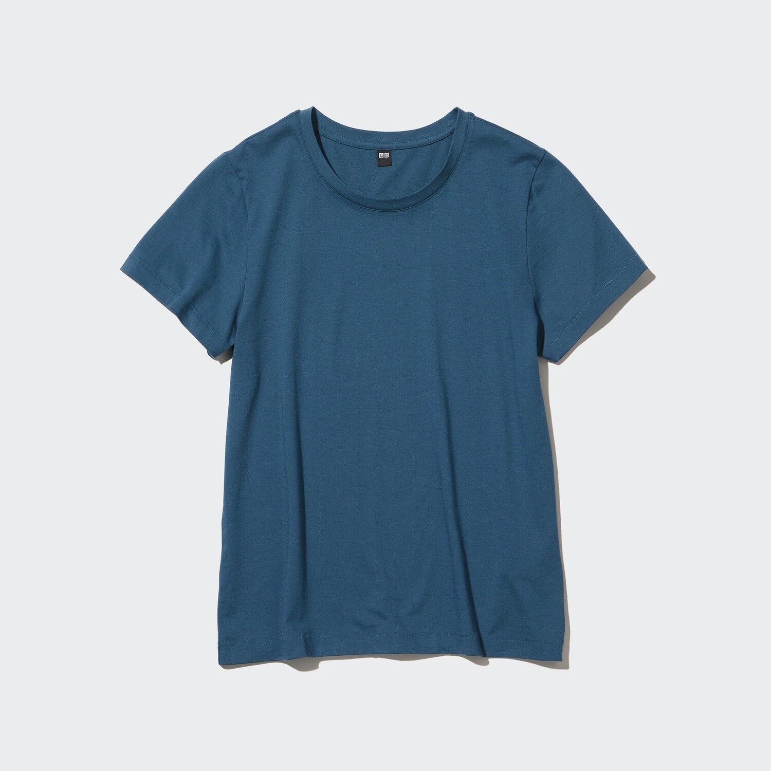 

Футболка Uniqlo Supima с круглым вырезом, синий
