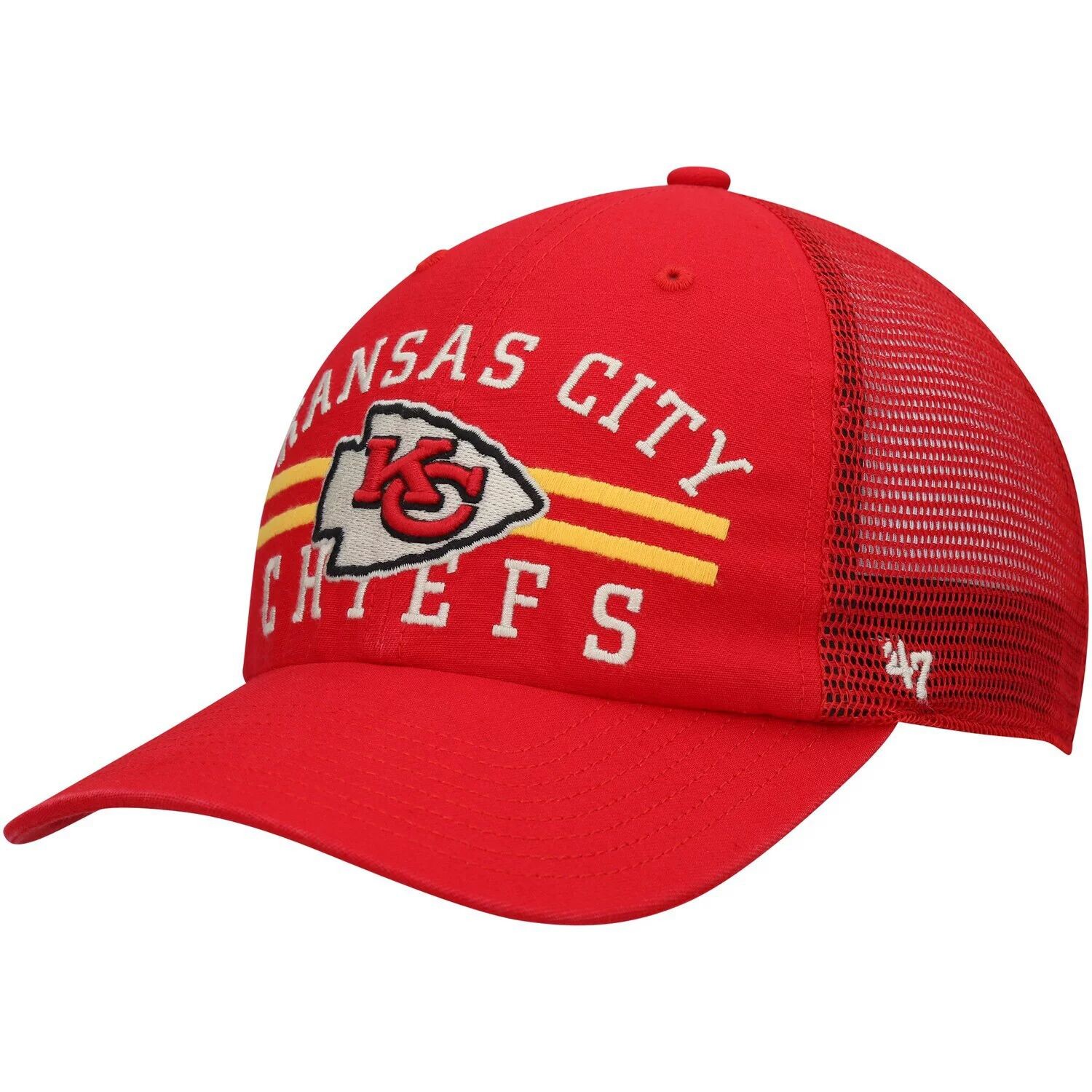 

Мужская красная кепка Snapback Kansas City Chiefs Highpoint Trucker Clean Up '47