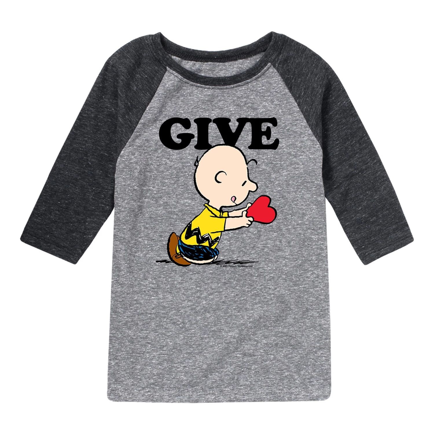 

Футболка реглан Peanuts Give Love для мальчиков 8–20 лет Licensed Character