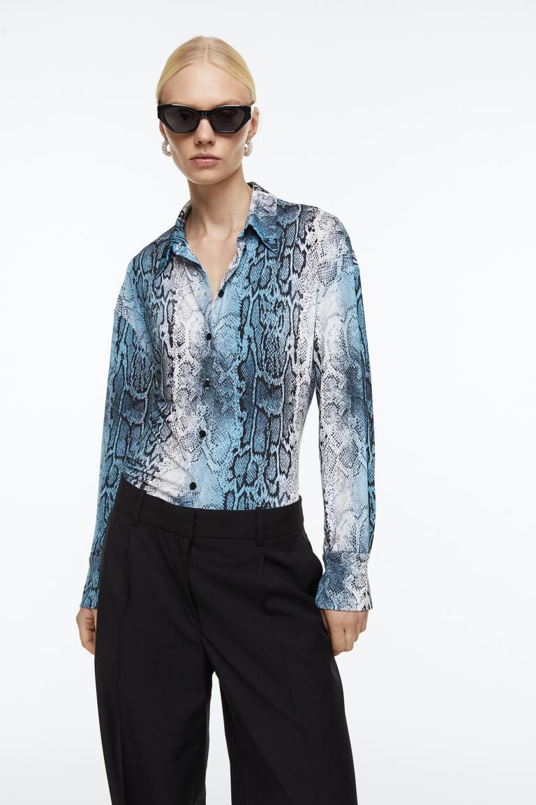 

Рубашка из джерси с узором H&M