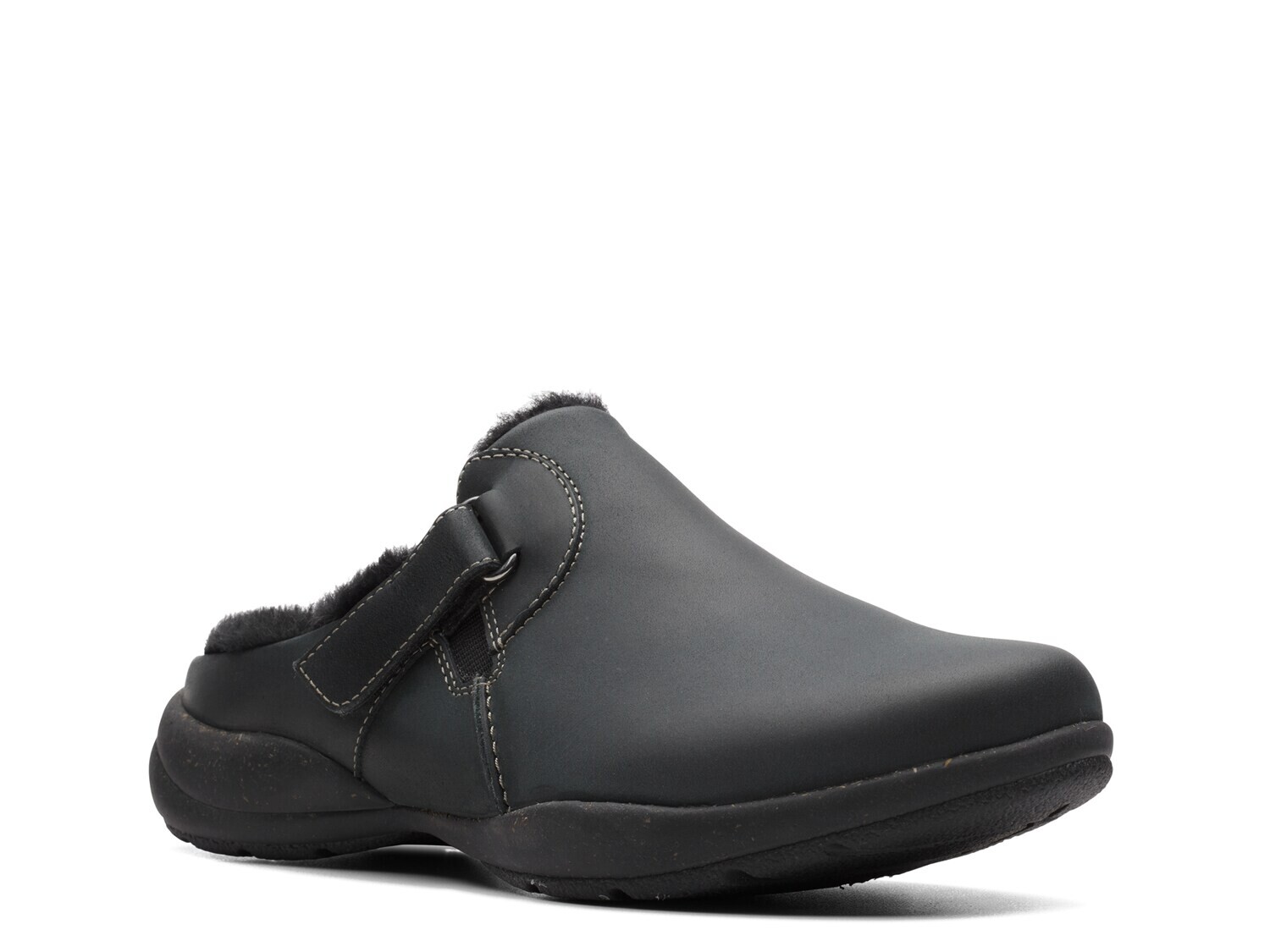 Сабо Roseville Clarks, черный сабо clarks roseville echo цвет mahogany suede