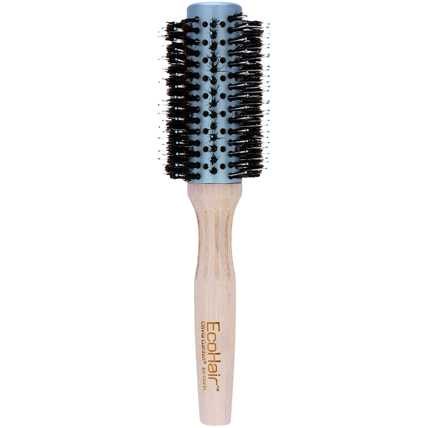 цена Olivia Garden Ecohair Comb комбинированная кисть для моделирования, 34 мм, 1 шт.