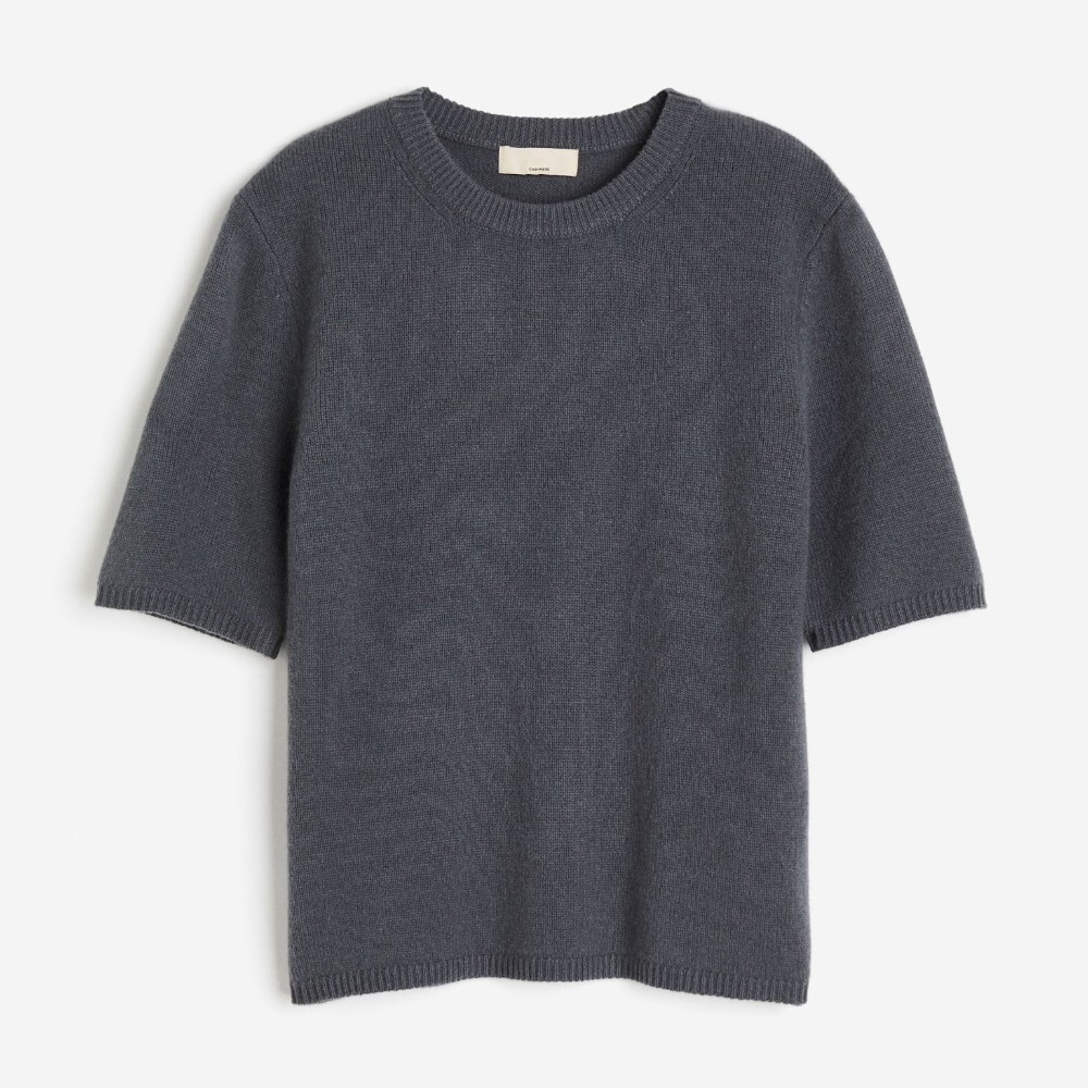 

Свитер H&M Knit Cashmere, темно-серый