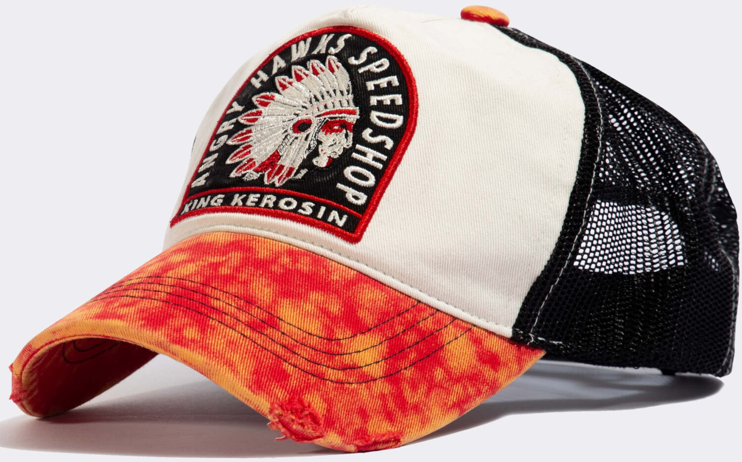 

Кепка King Kerosin Angry Hawks Speedshop Trucker, оранжевый/белый/черный