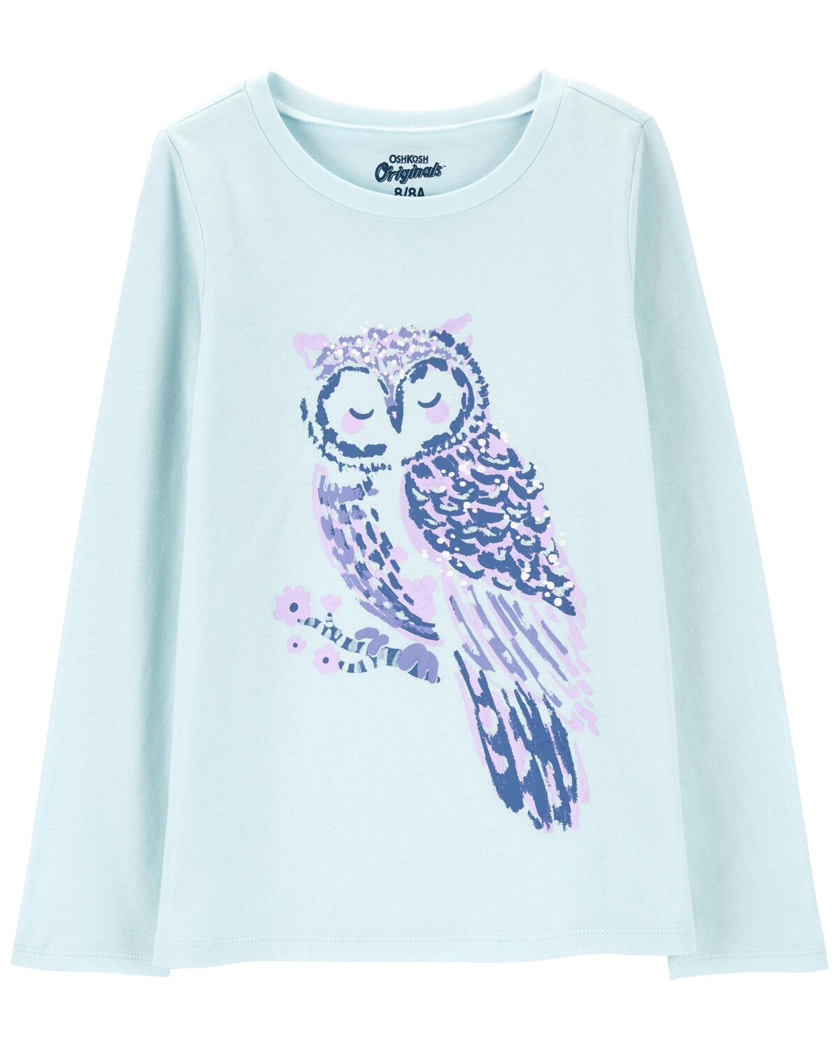 

Футболка Kid Blue Owl из джерси Carter's, синий