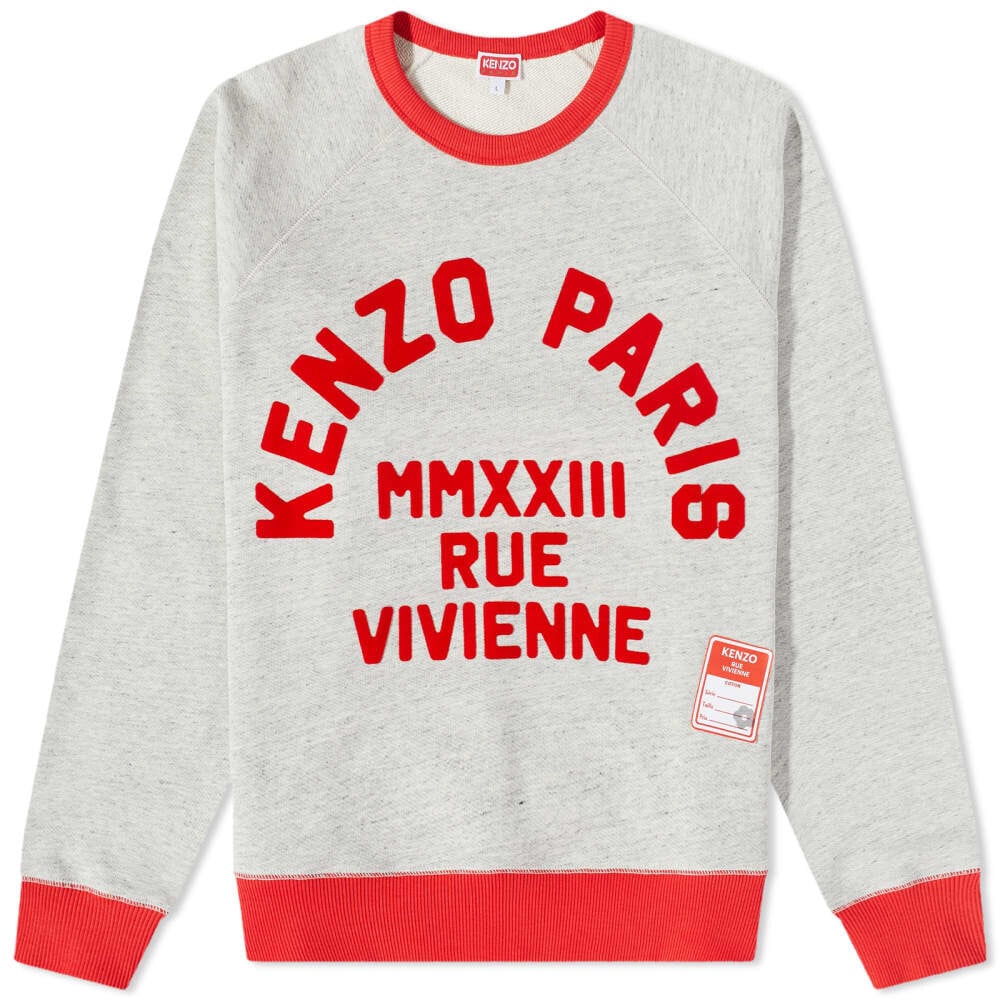 

Толстовка Kenzo PARIS Rue Vivienne Slim Crew Sweat, Серый